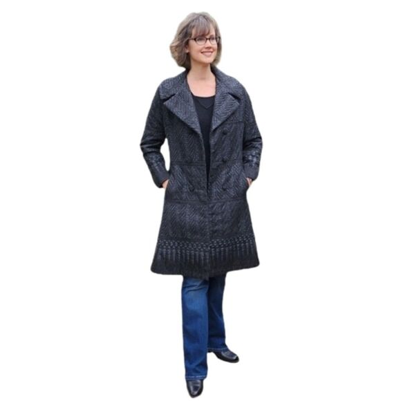 Vintage 1970 Lanson Embroidered Coat size 8/10 - Picture 3 of 16